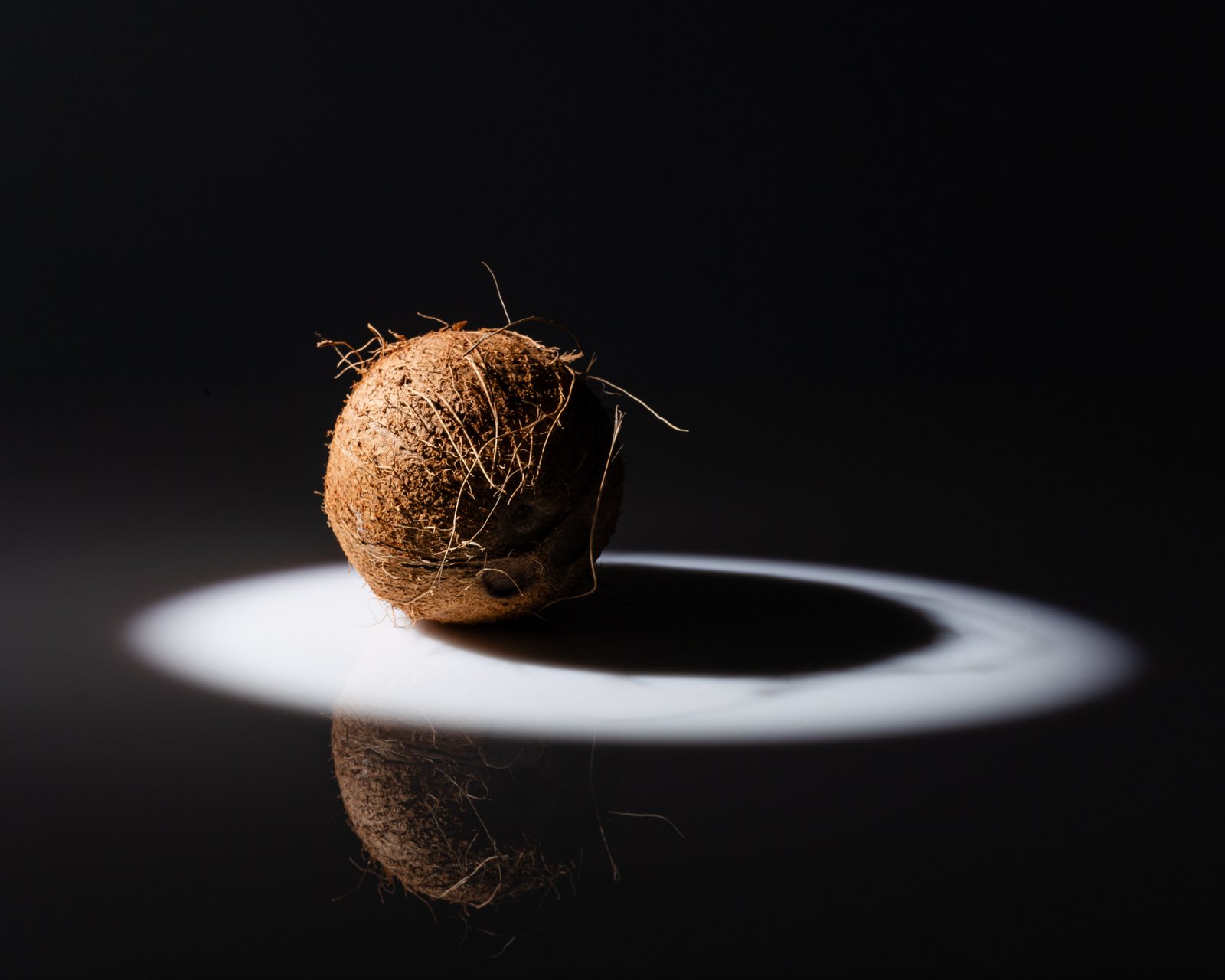 Coconut profile with funny hair