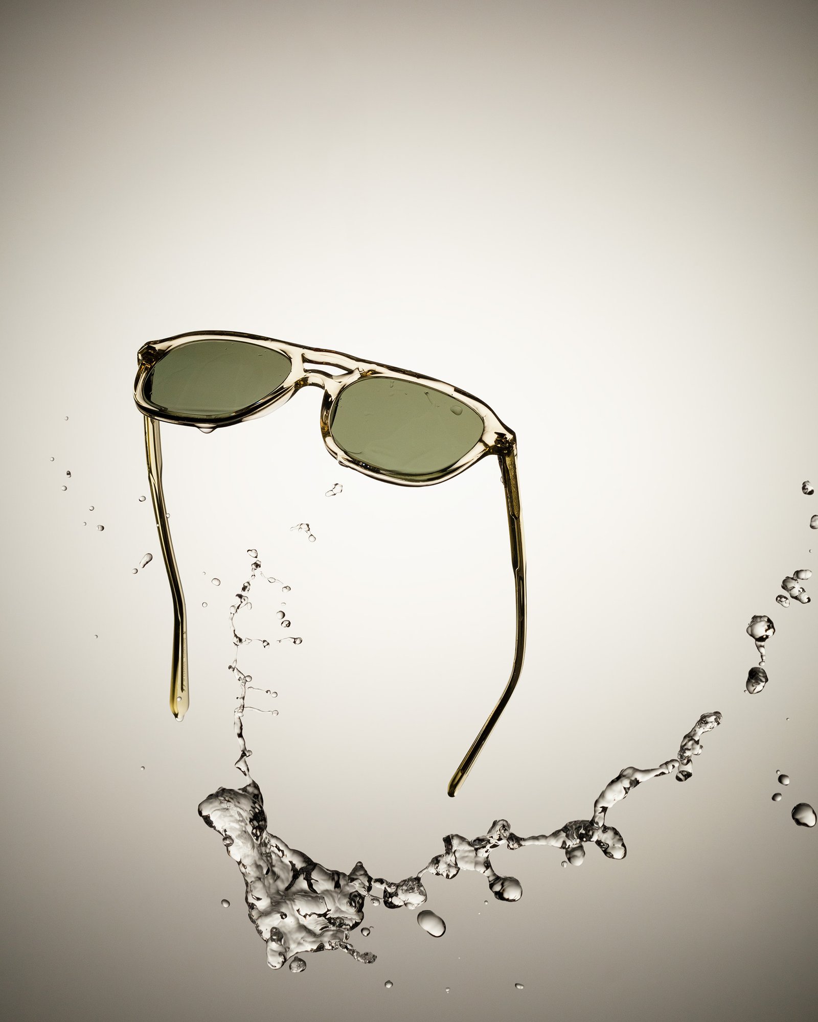 floating sunglasses and splash